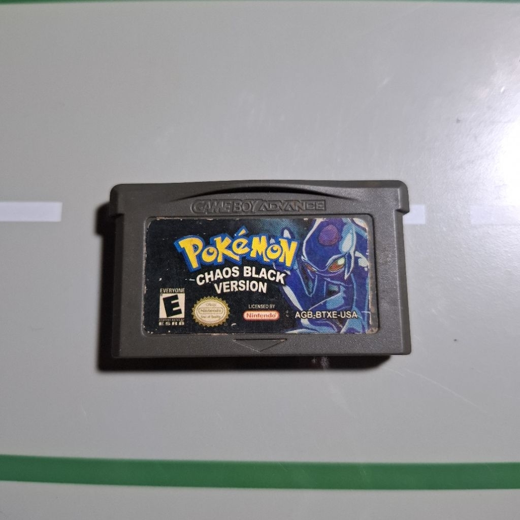 Kaset Gameboy Advance Pokemon Chaos Black Version Second