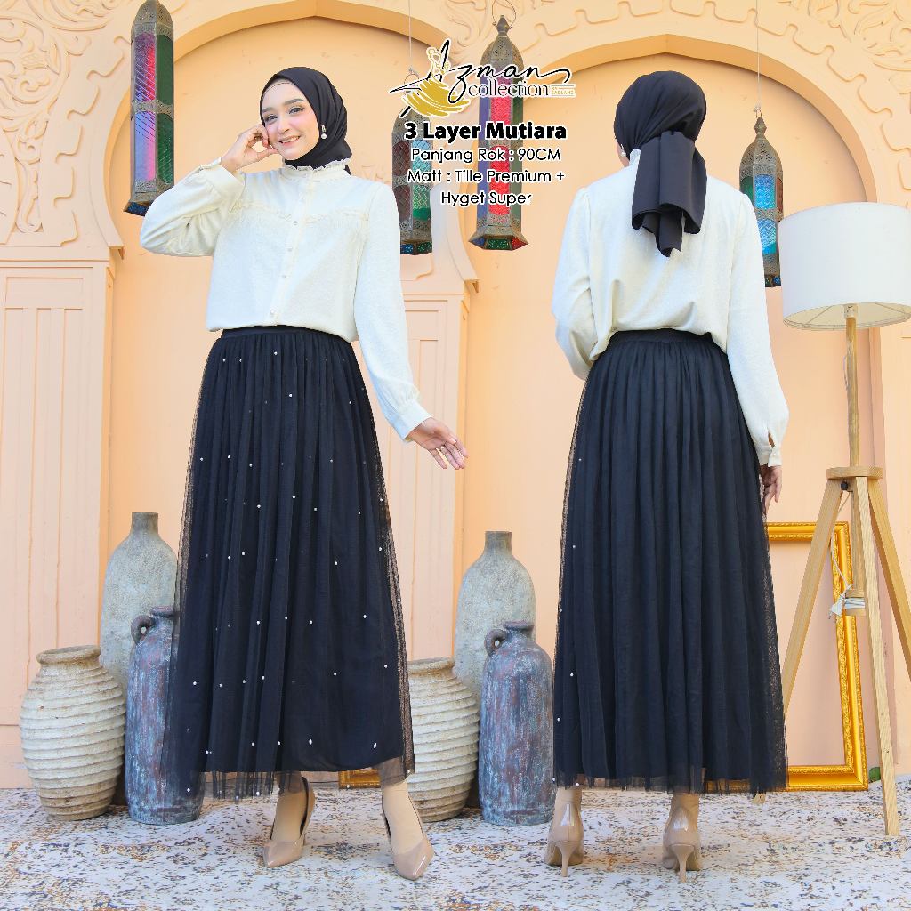 ROK TUTU MUTIARA TILE 4 LAPIS GIHTQUALITI--ROK TUTU TILE PREMIUM--ROK TUTU TILE LEMBUT--ROK TUTU PAN