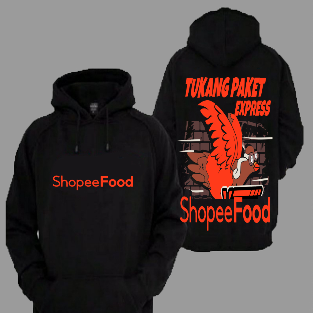 Sweater Hoodie Distro Tukang Paket Express ShopeeFOOD Merpati Meluncur Premium Terbaru