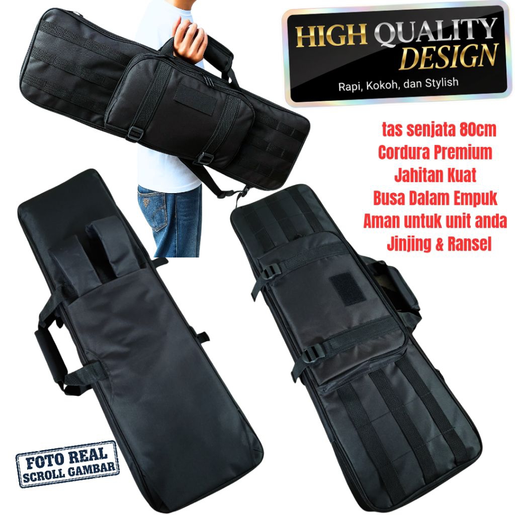 Tas Senjata SS1 AK 80cm Cordura Premium Gun Bag Softcase Sarung Senjata Tactical Cover Senjata Tas S