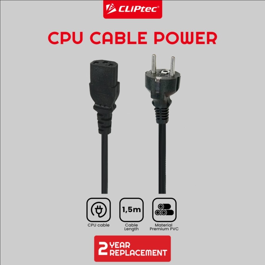 Kabel AC Komputer - Kabel Power Amplifier - Kabel Listik 3 Pin
