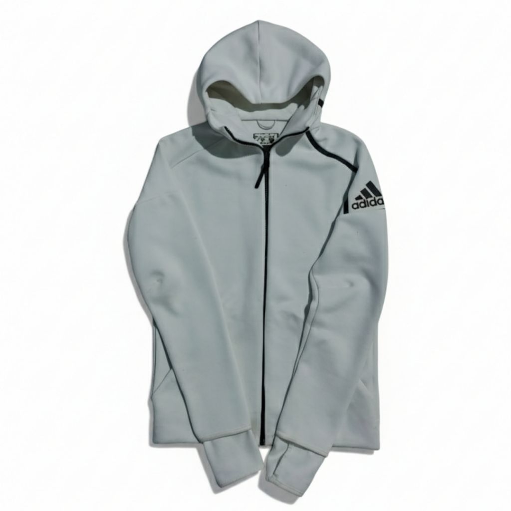Jaket adidas zne hoodie white original