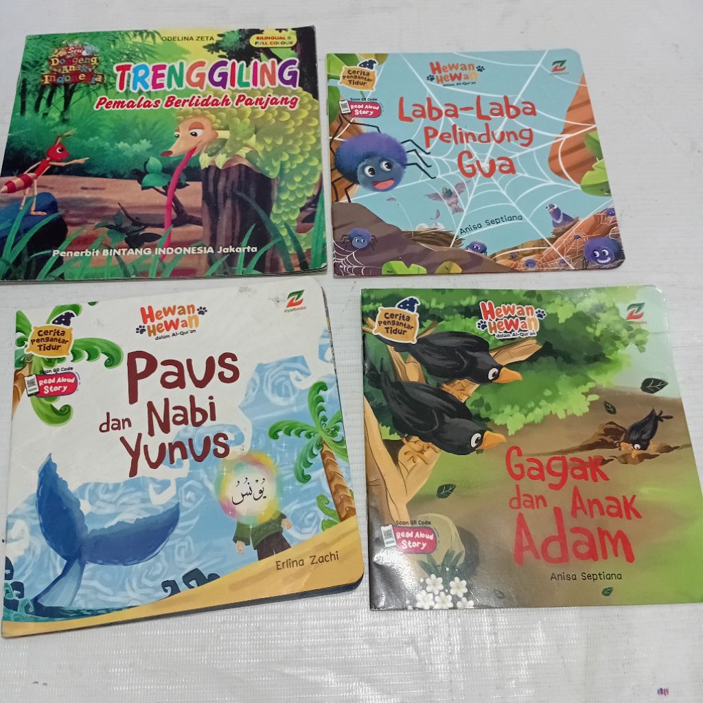 BUKU CERITA BERGAMBAR UNTUK ANAK TK, CERITA TENTANG ALAM DAN HEWAN PAKETAN