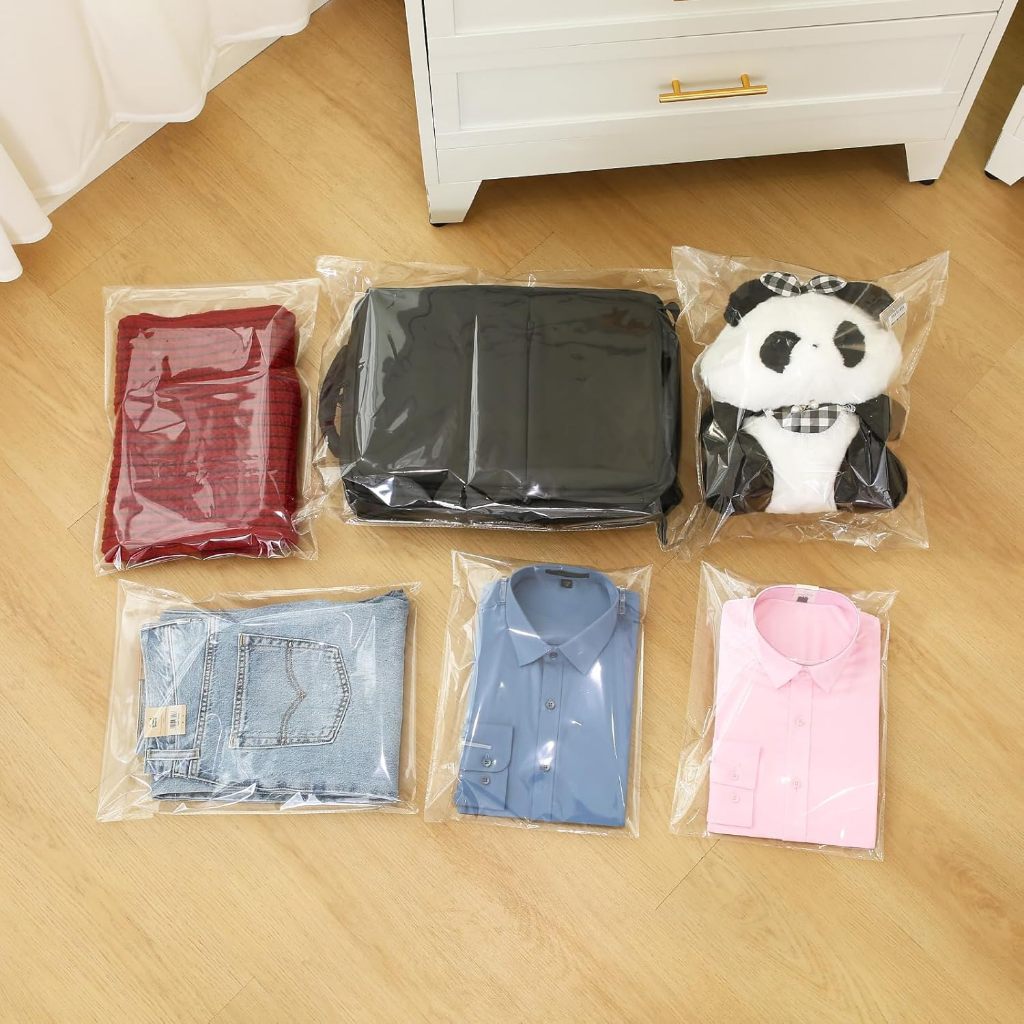 Plastik OPP Seal Lem Perekat 3cm Paket Usaha Grosir 1 Ball Isi 100Pack | Ukuran 25x35–35x39 | Kemasa