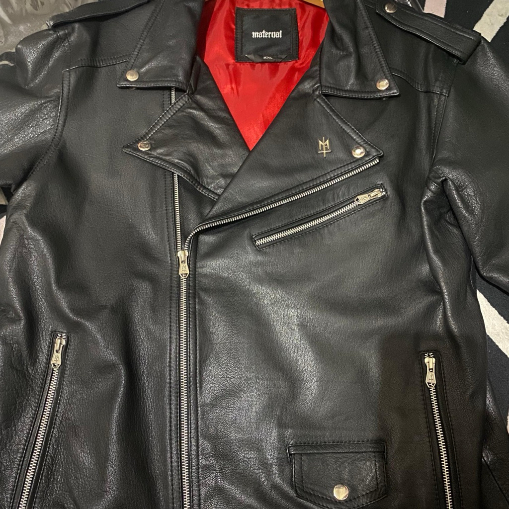 jaket maternal kulit asli