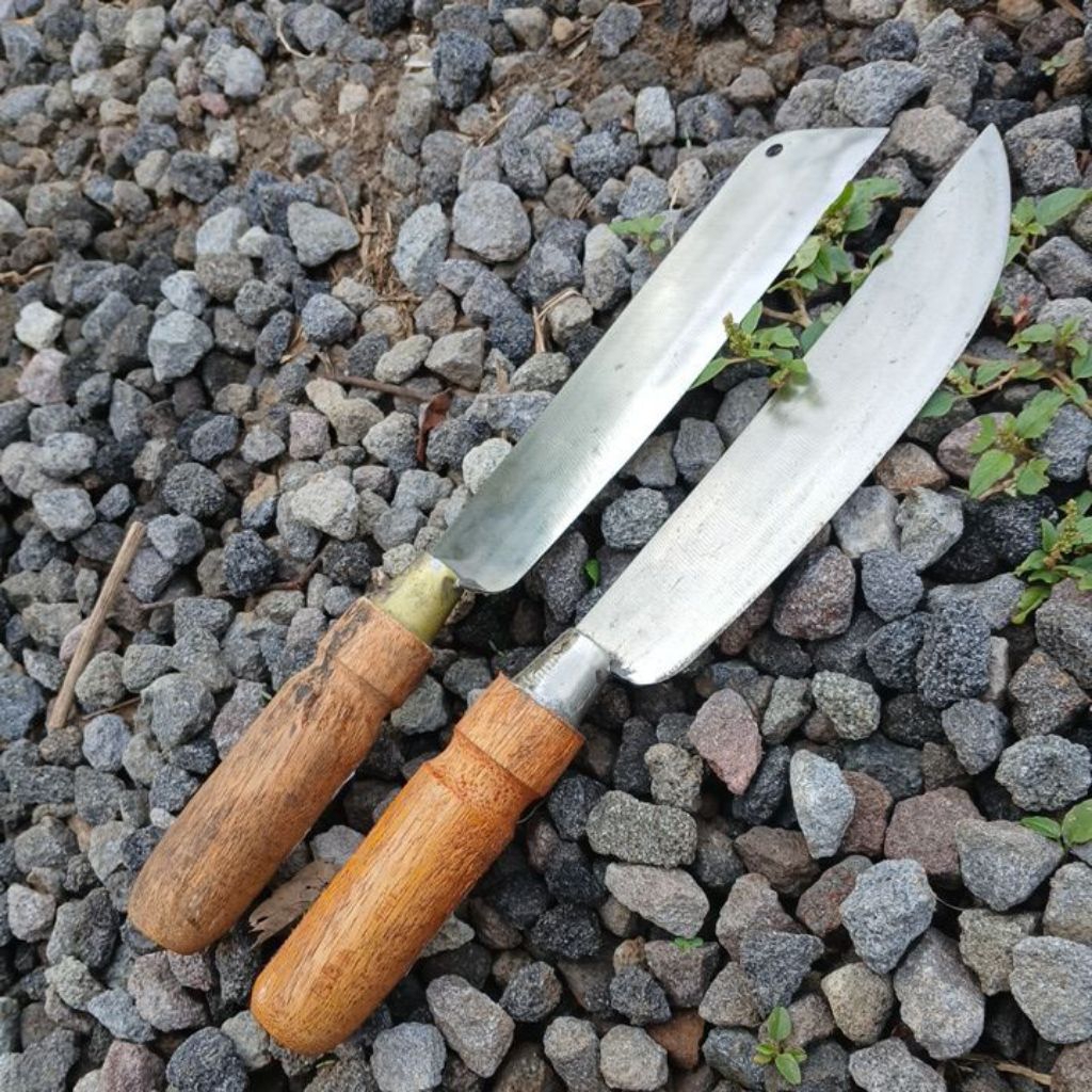 1 pcs Pisau Daging Pisau Dapur Serbaguna Bahan Baja  Kitchenware Cap Mawar
