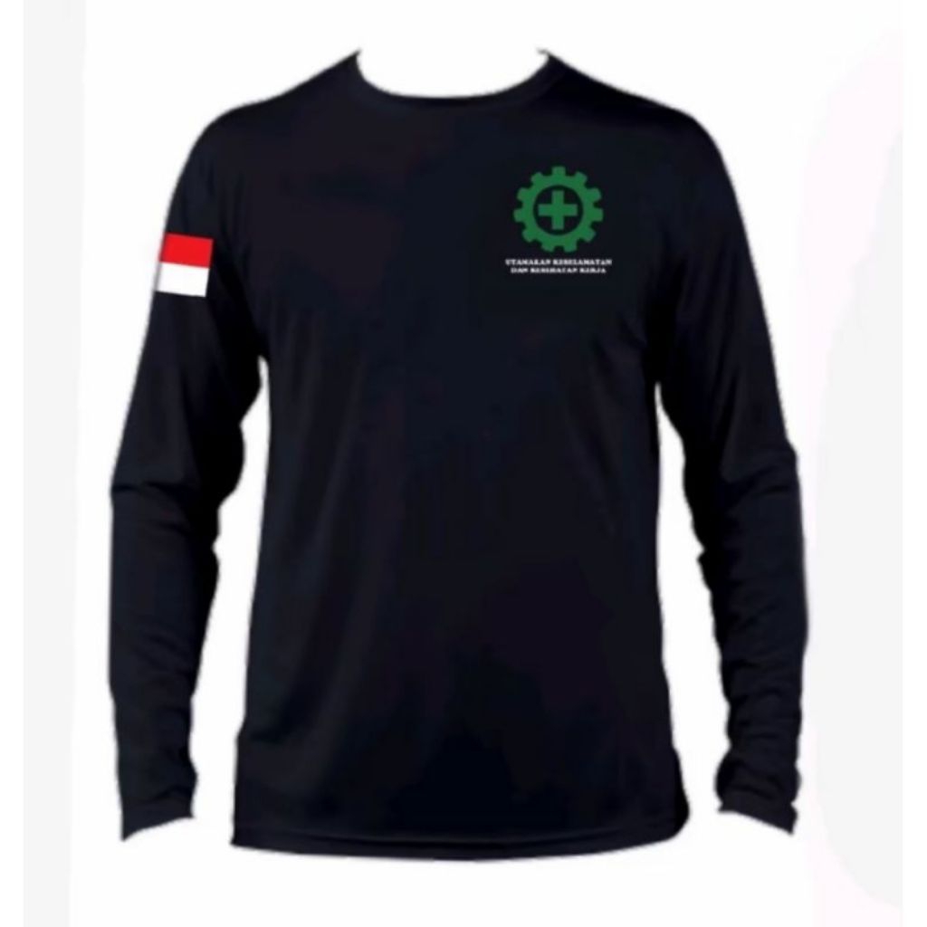 KAOS LENGAN PANJANG SAFETY FIRST SABLON DTF