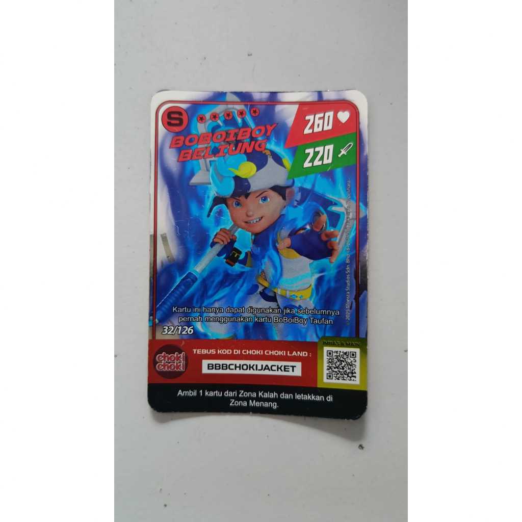 Kartu Boboiboy Choki-choki