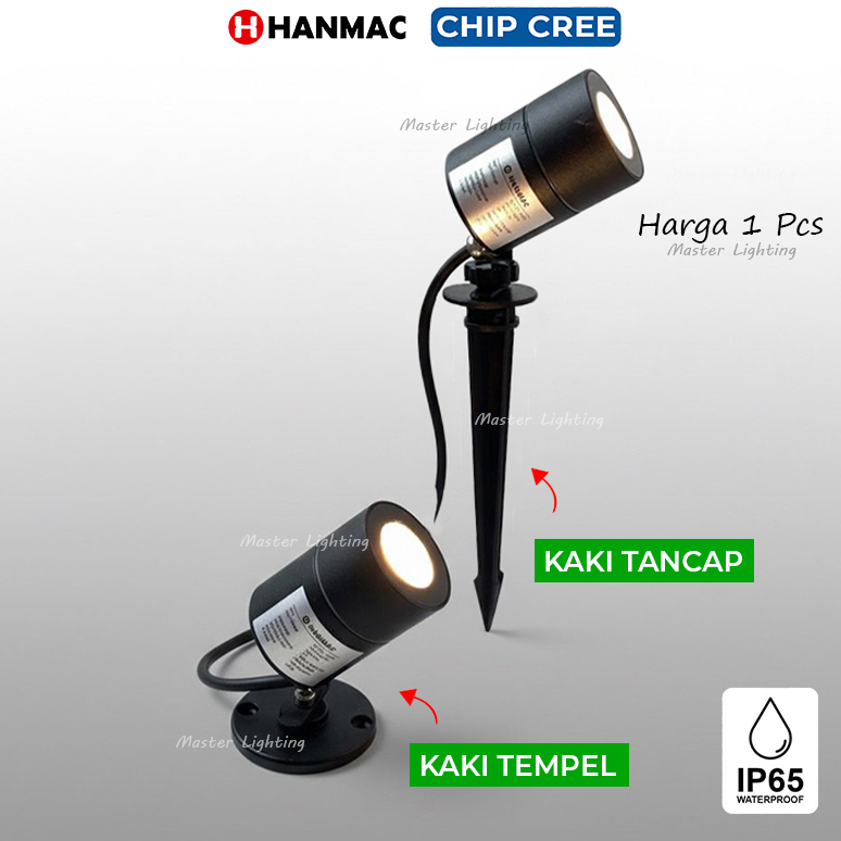 READY H825 Lampu sorot taman led cree 6.5w spotlight 220v 24 derajat warm white 3000K tempel plafon