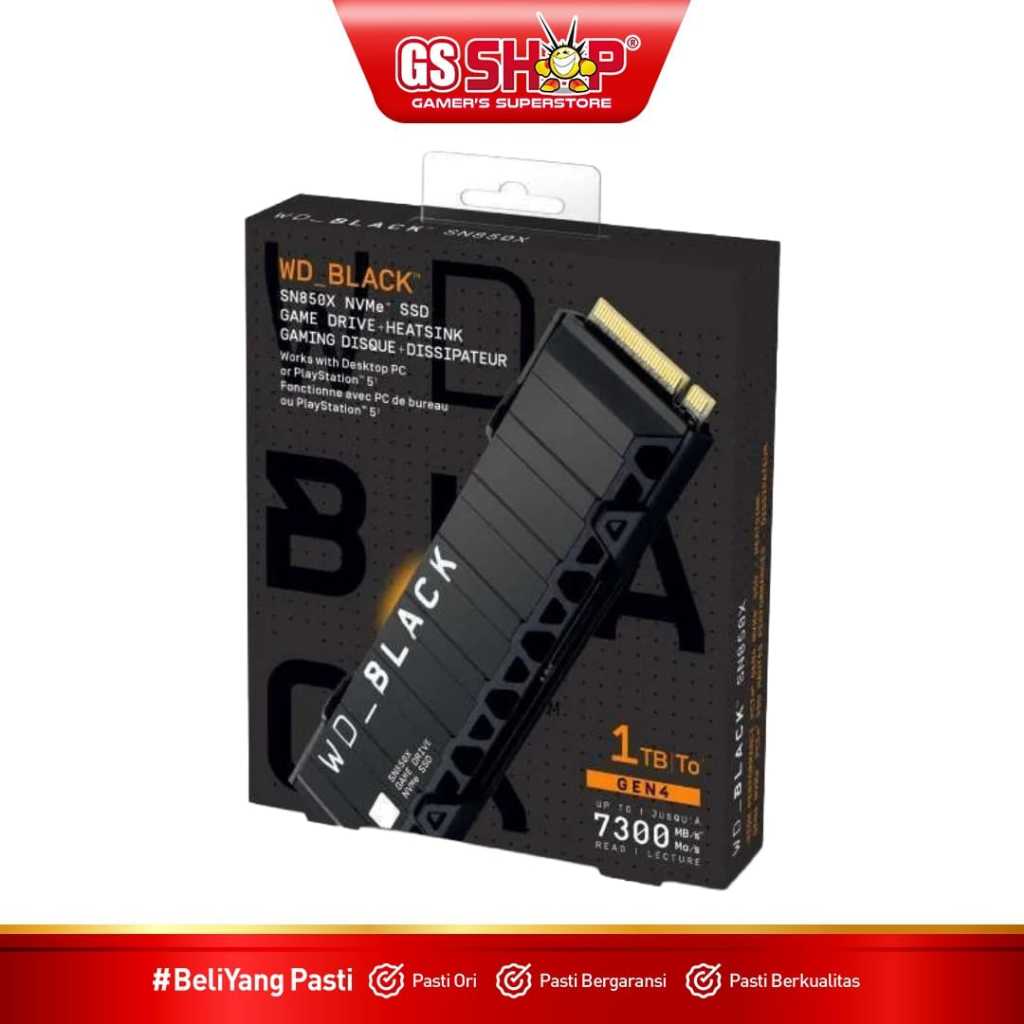 SSD WD Black SN850X NVMe M.2 1TB Heatsink