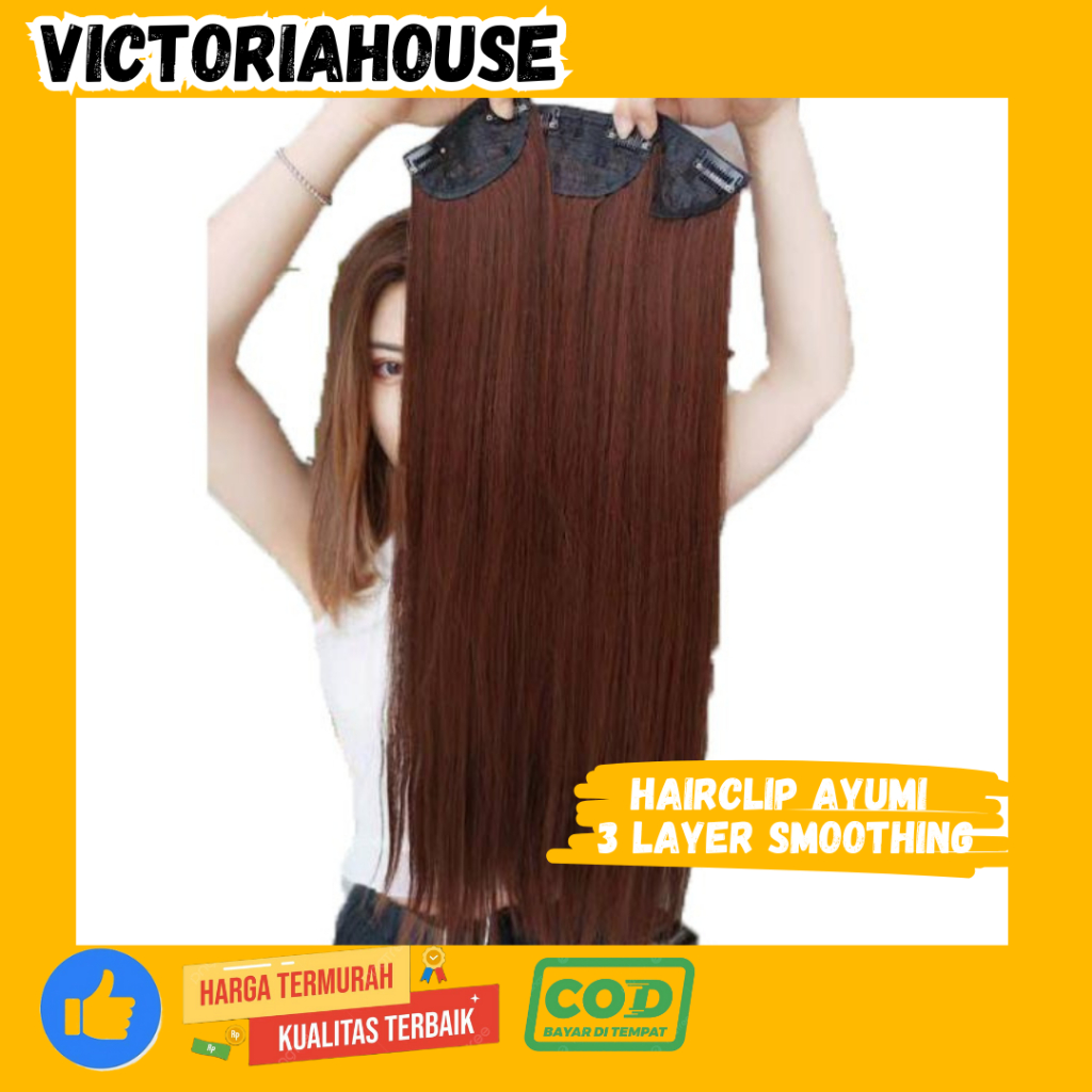 Hairclip 3 Layer Ayumi Lurus Smoothing 5 Warna
