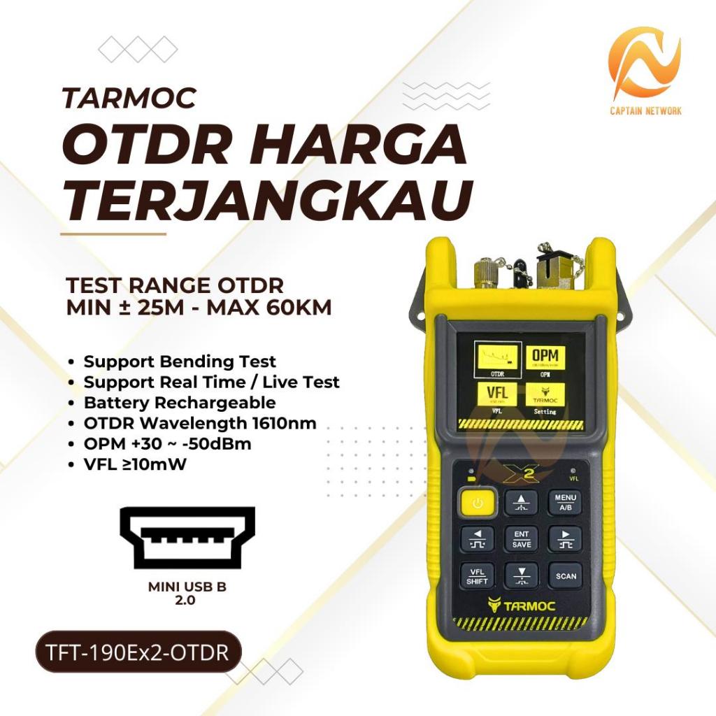 Tarmoc TFT-190E-OTDR | OTDR 1550nm ,OPM,VFL