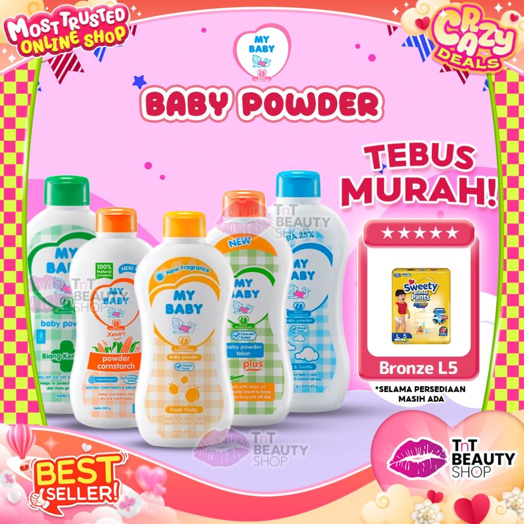 My Baby Powder Bedak Bayi Series | Bedak Tabur Bayi | TnT Beauty Shop