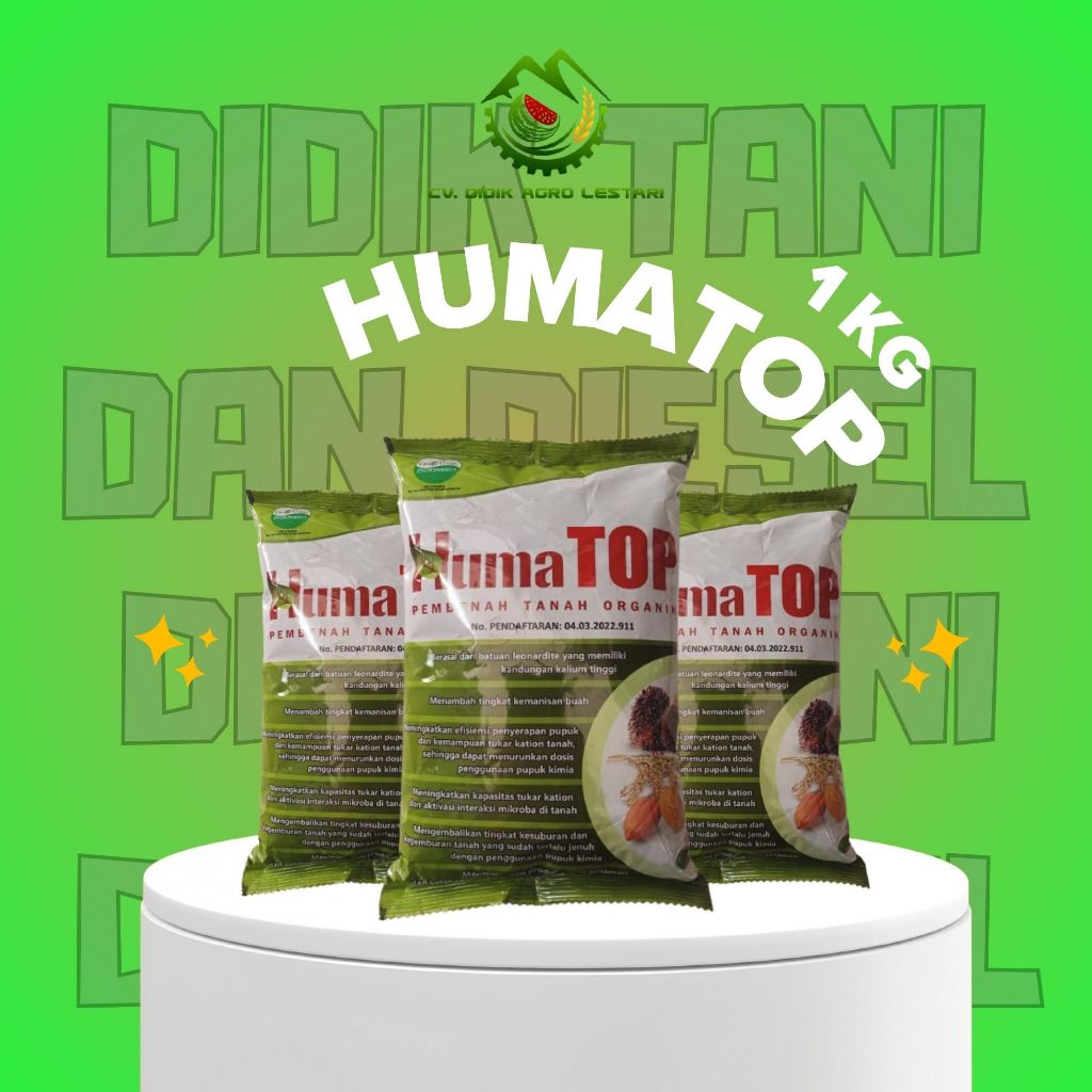 HUMATOP - 1 KG KEMASAN PABRIK ASAM HUMAT PEMBENAH TANAH