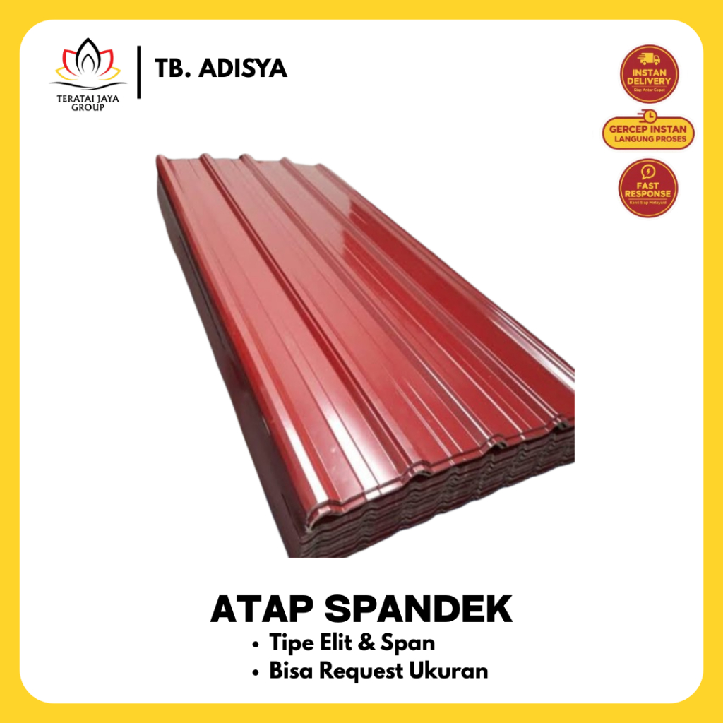 [BACA DESKRIPSI] Atap Spandek RABARI Tebal 0.25 0.30 0.35 Harga Per Meter Kilat