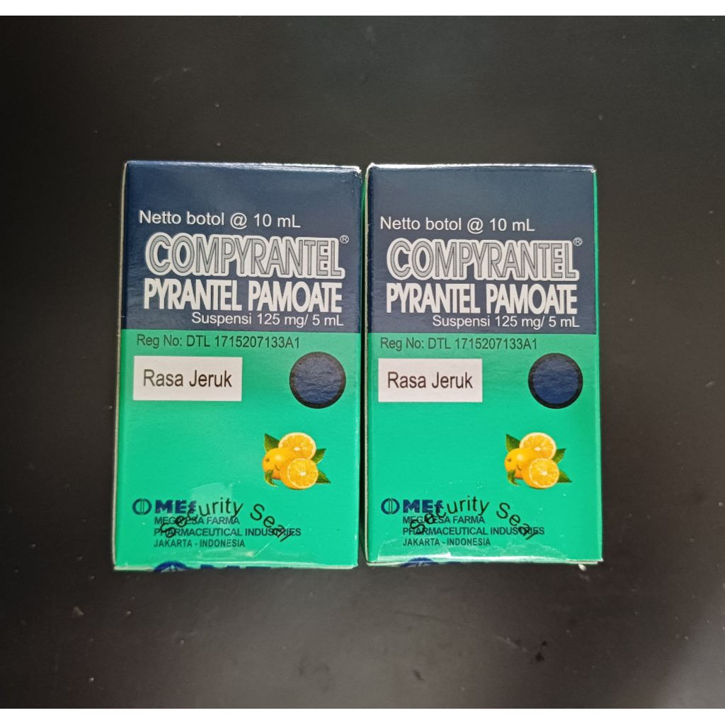 Compyrantel Sirup (Pyrantel Pamoate) Rasa Jeruk