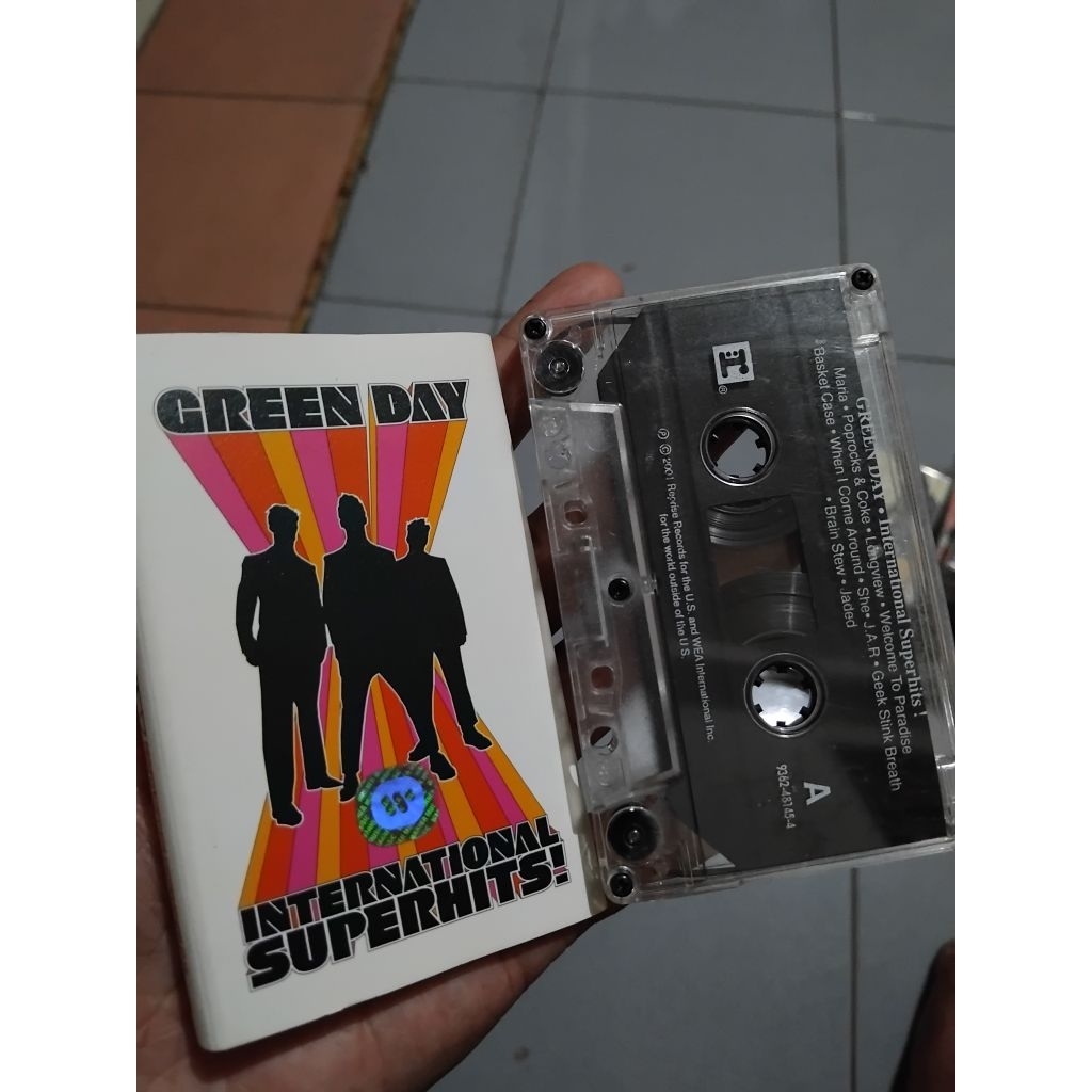 Kaset Pita Band Greenday Abum International Superhits