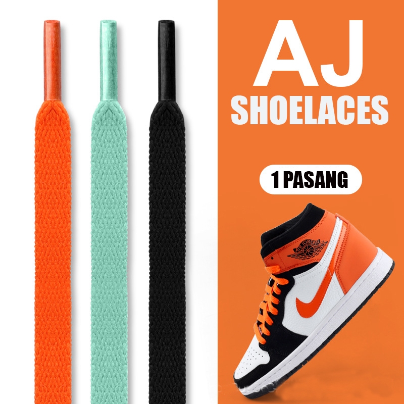 Tali Sepatu Flat 140cm Cocok untuk tali sepatu AJ1, sepatu basket AJ4, Sepatu High dan Low, AF1