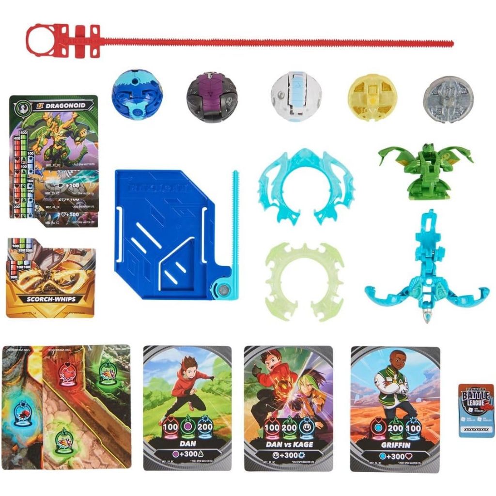 Spin Master Bakugan Blue Base Battle Pack Action Figure Set, Special Attack Ventri, Special Attack D