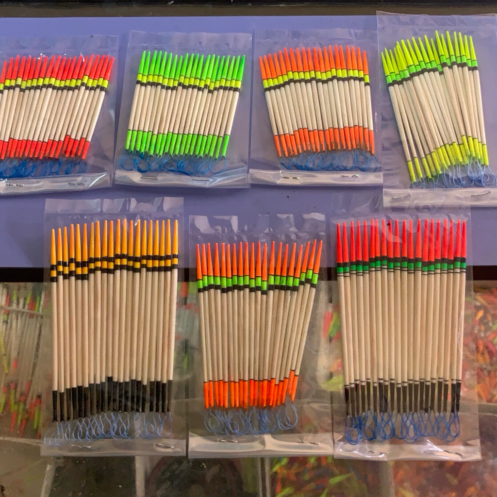 Pelampung Lancip Jarum Ikan Mas ( 4 Pcs ) Ukuran 6 & 8 cm