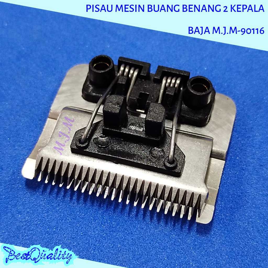 Pisau Sisir Mesin Buang Benang Baja 2 Kepala / Pisau Potong M.J.M-90116
