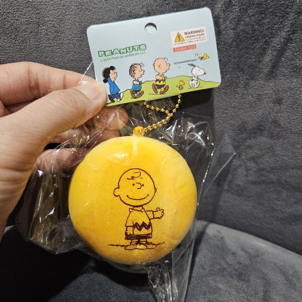 Snoopy Peanuts -Charlie Brown Squishy Sugar Bun charm ada wangi Squsihy Snoopy Peanuts Ready New