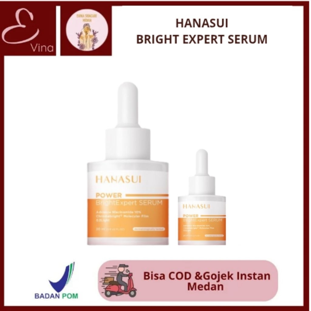 Hanasui Power Bright Expert Serum 10% niacinamide ready stock medan
