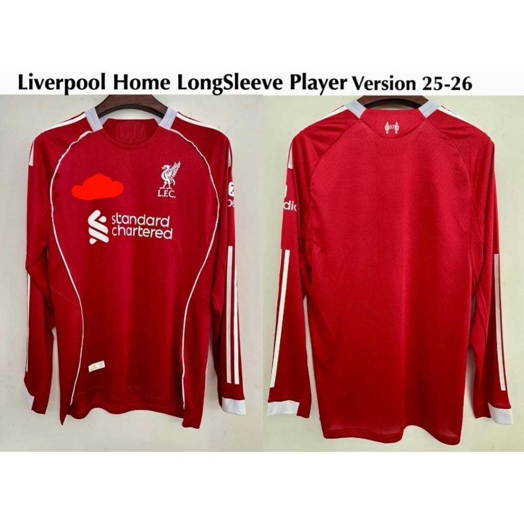 Jersey Kaos Baju Bola FC Liverpool Liverpul Liverpol FC LFC Home Away 3rd Third The Red Reds Merah L