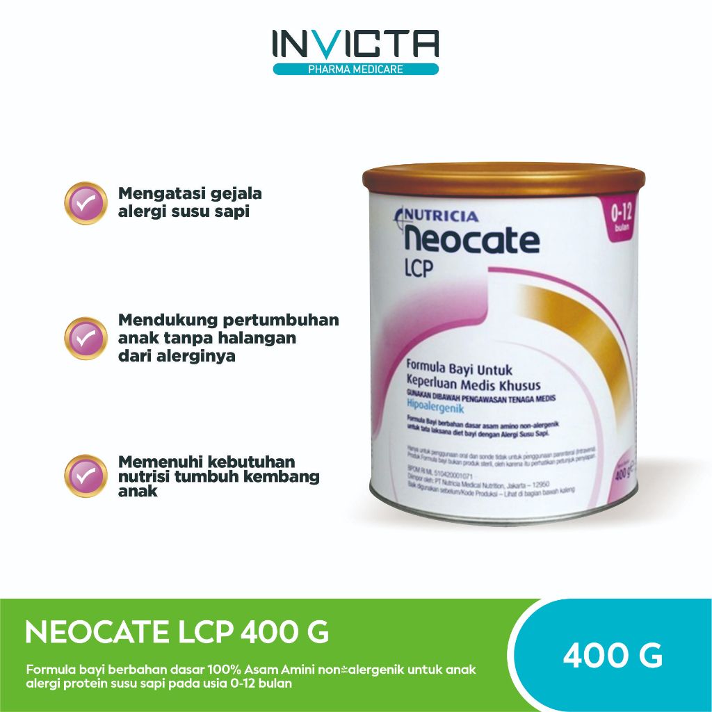 Neocate LCP (Susu Formula Keperluan Medis Khusus Bayi ) - 400 gr