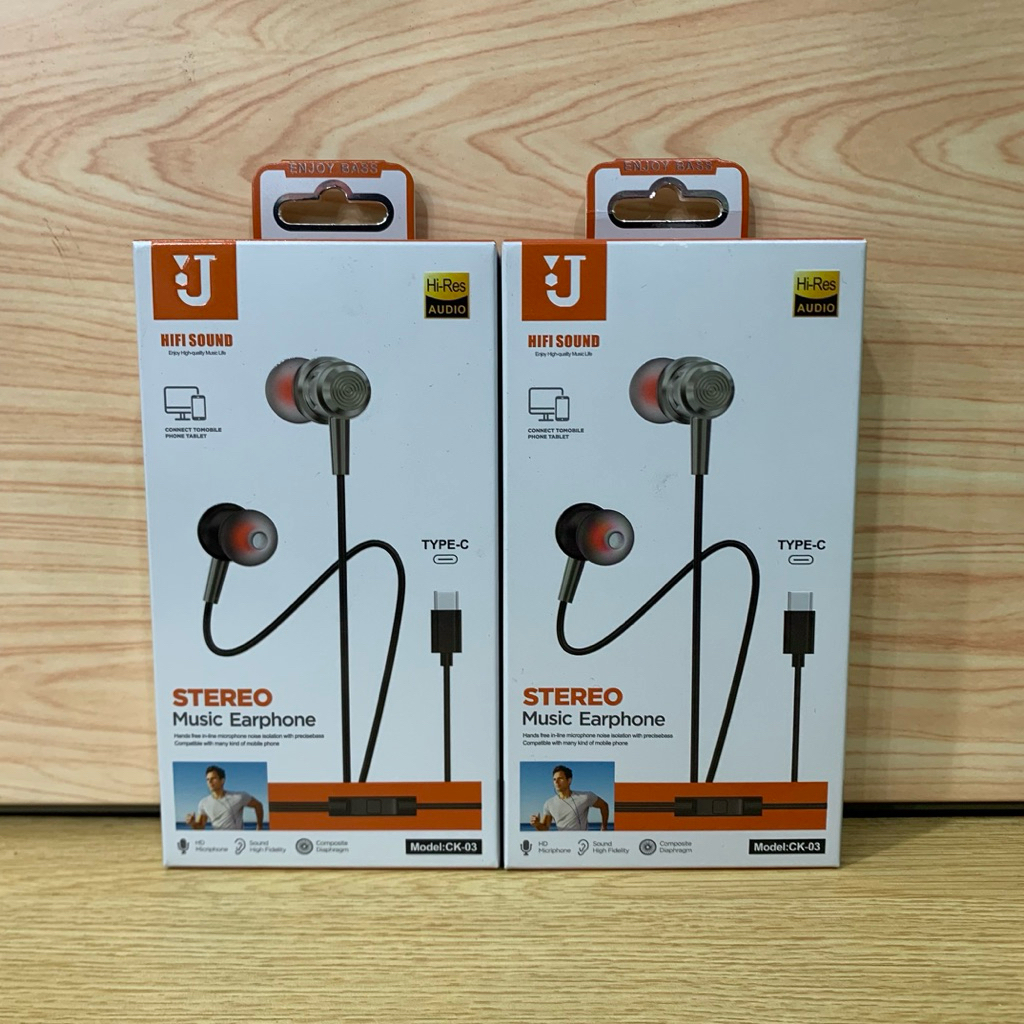 TYPE-C EARPHONES / HEADSET JBL CK-03 BASS