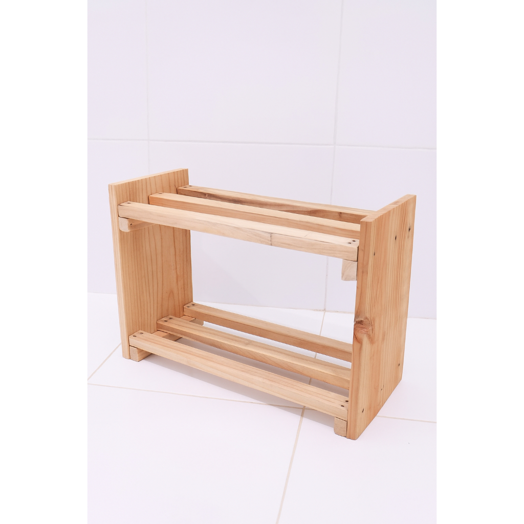 Rak sepatu kayu/Rak serba guna/Rak akuarium mini/Rak megicom