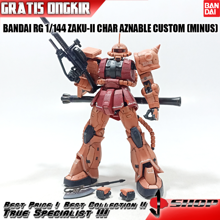 BANDAI RG 1/144 ZAKU-II CHAR AZNABLE CUSTOM (MINUS) RG374