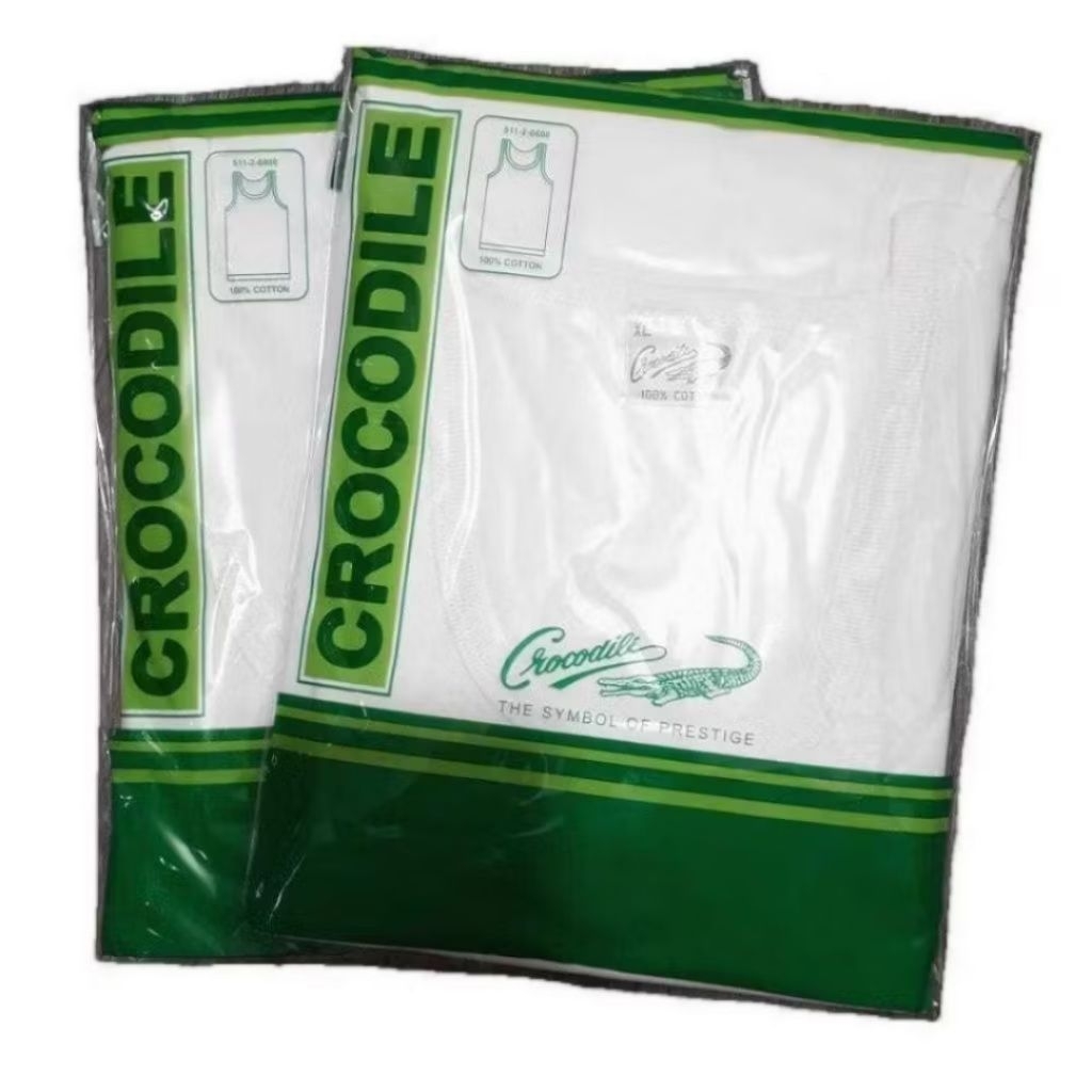 [ 3pcs ] Kaos Dalam Pria Crocodile 808 Polos | Singlet Pria Crocodile | Kaos Dalam Pria Dewasa | Sin