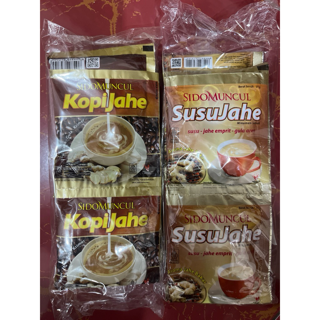 Sidomuncul kopi jahe susu jahe sachet
