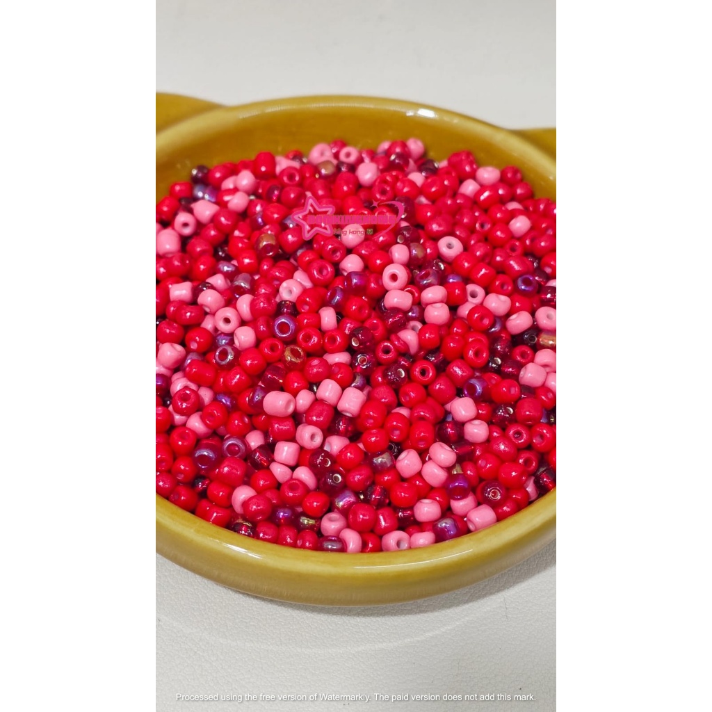 (500 GRAM) MANIK2/ MOTE PASIR PAYET MIX COLOR 4MM 6/0