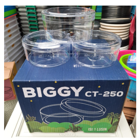 BIGGY Toples Kue Kering CT 250 Toples Nastar Toples 500 gram Toples Plastik Lusinan