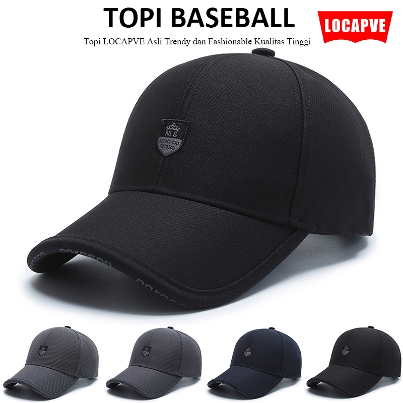 LOCAPVE Topi Baseball letter NLS Cap Casual Distro Fashion Pria Wanita