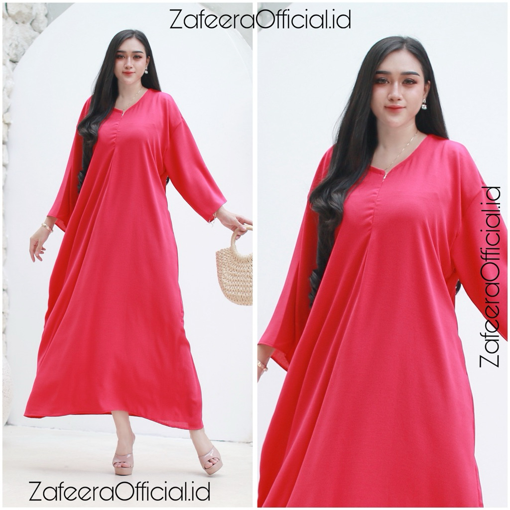 Daster Panjang Sematakaki lengan 3/4 Daster Polos Panjang Adem Kain Crinkle XXL muat BB100