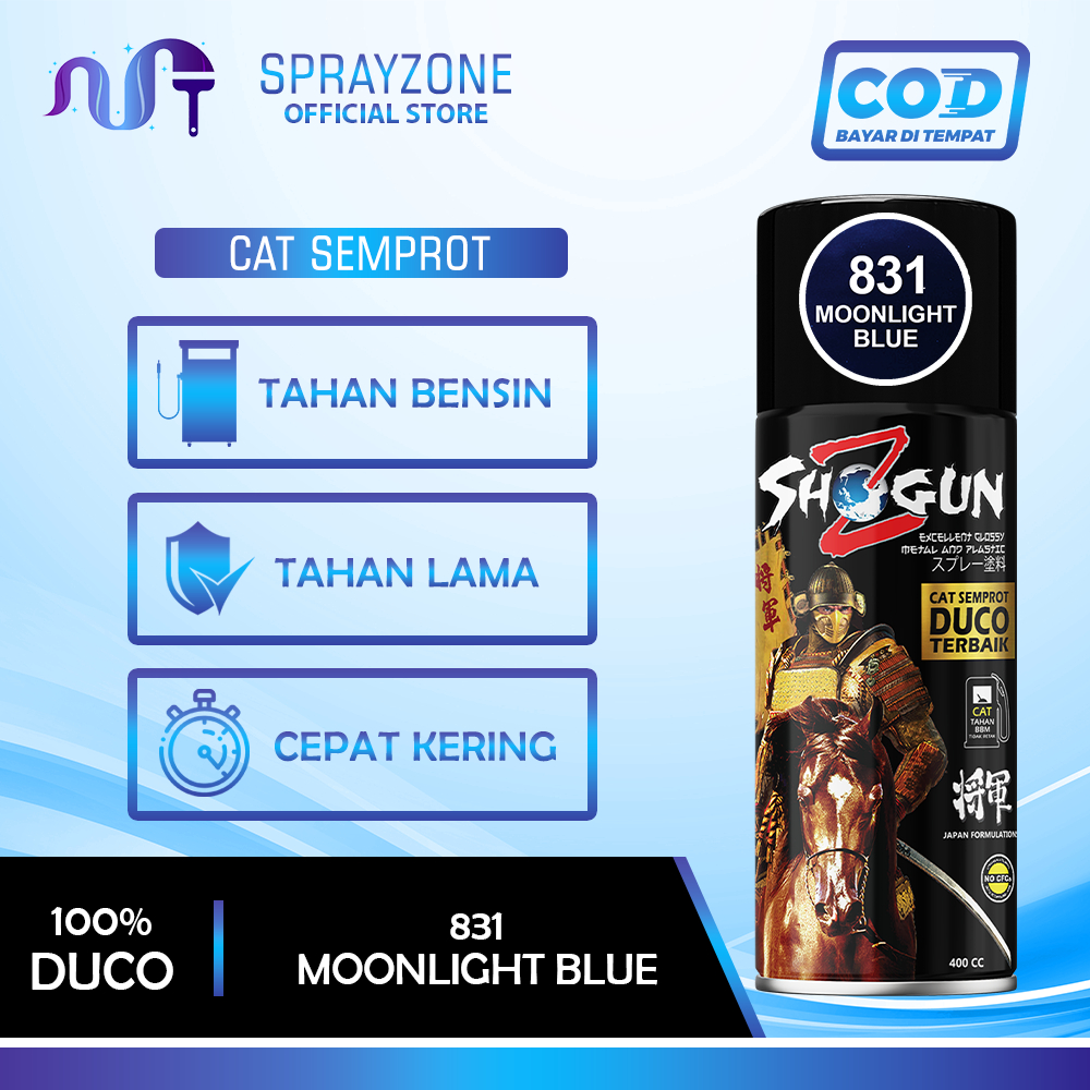 Cat Moonlight Blue - Hitam Lembayung Biru - Pilox Dark Series Biru Xiralic Cat Motor Moonlight Blue
