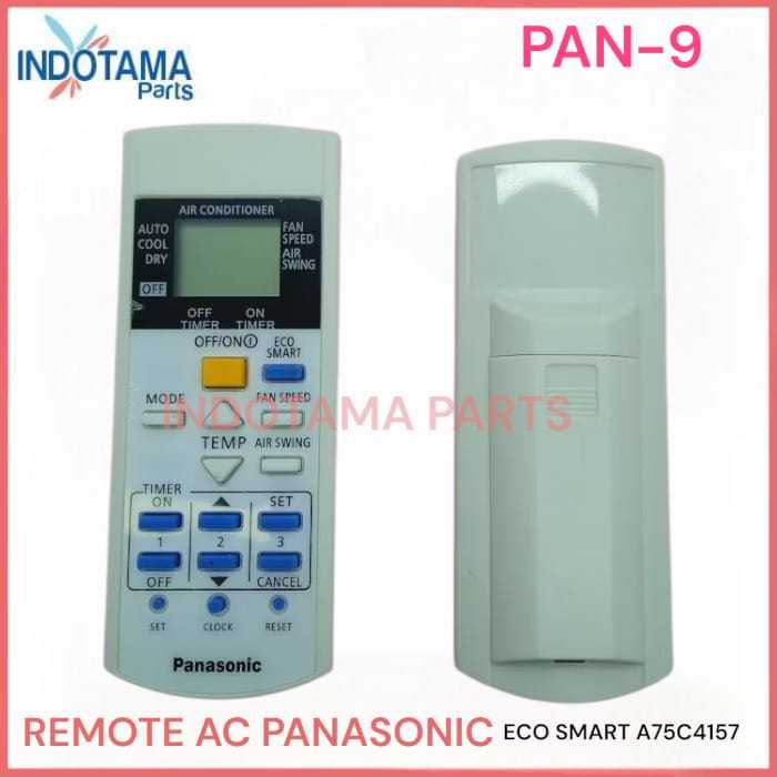 Remote Ac panasonic Eco smart A75C4157 PAN9