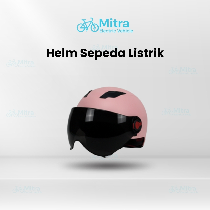 HELM SEPEDA LISTRIK DEWASA RETRO VINTAGE HALF FACE SNI