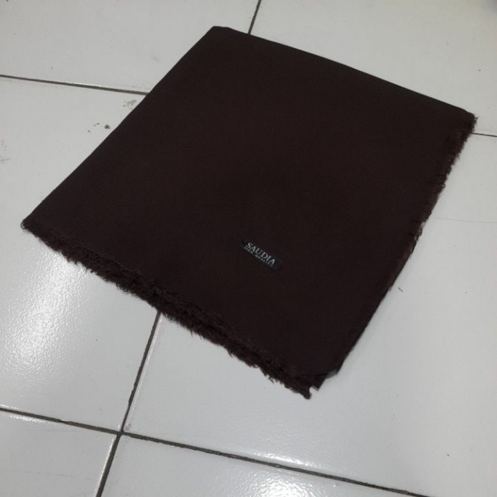 Jilbab segiempat SAUDIA RAWIS COKLAT PRAMUKA
