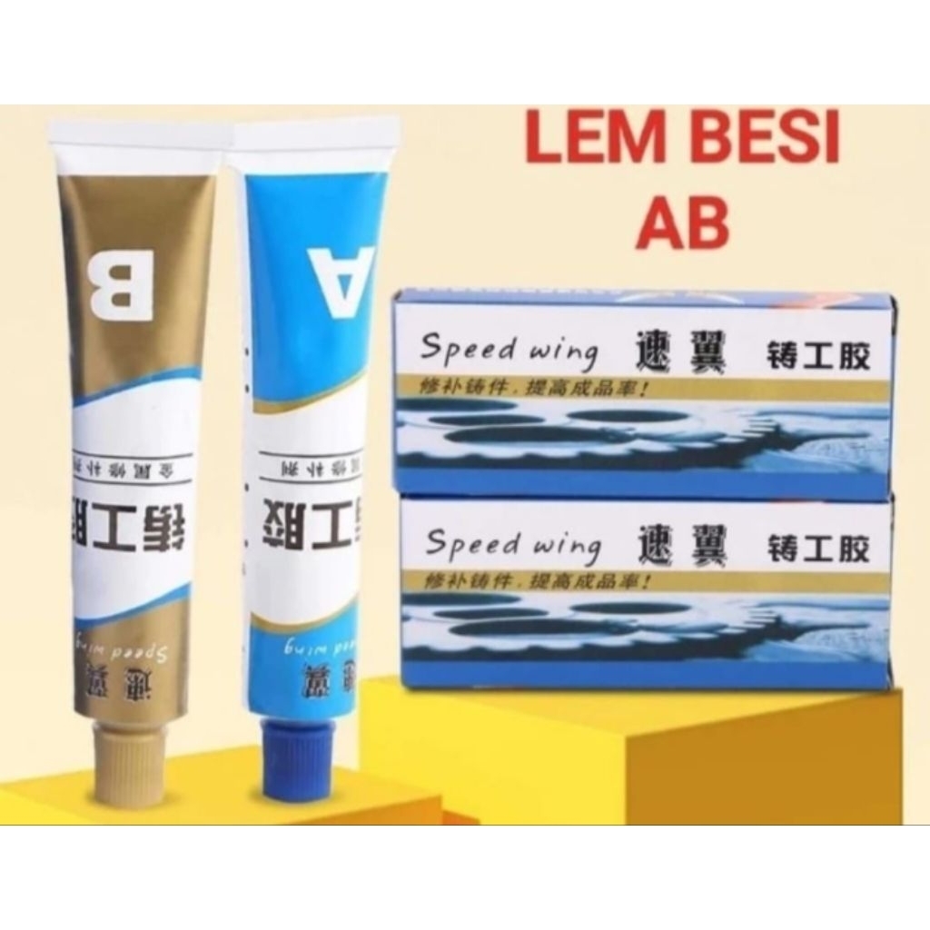 Lem AB (Glue penambal besi Radiator anti bocor)