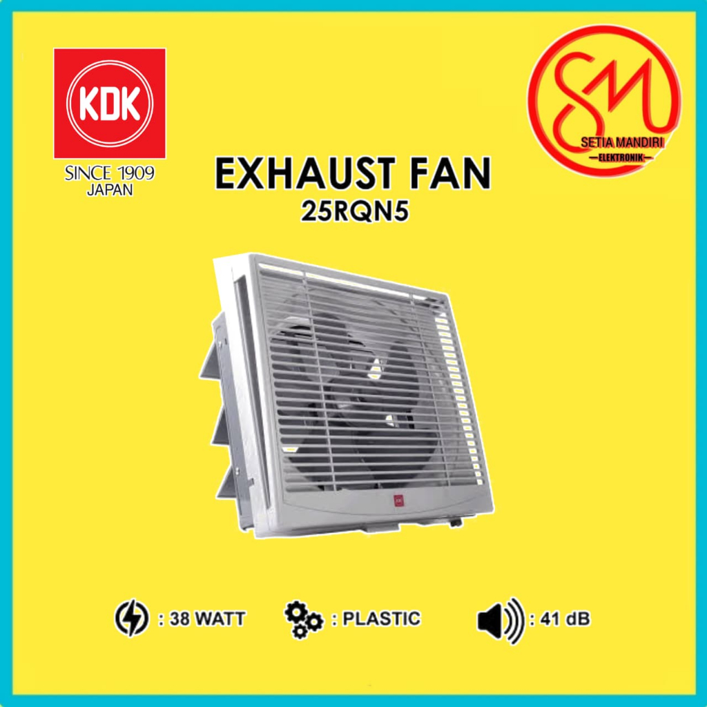 KDK Exhaust Fan Dinding 10 & 12 inch 25RQN5 30RQN5 30RQN 30-RQN Kipas Hisap Low Watt Kualitas Jepang