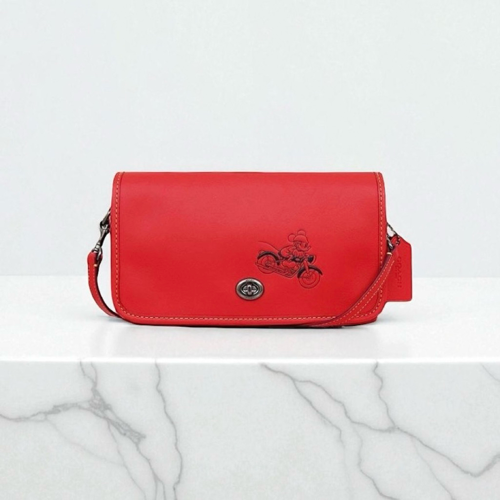 COACH Penny Mickey Leather Crossbody Bag