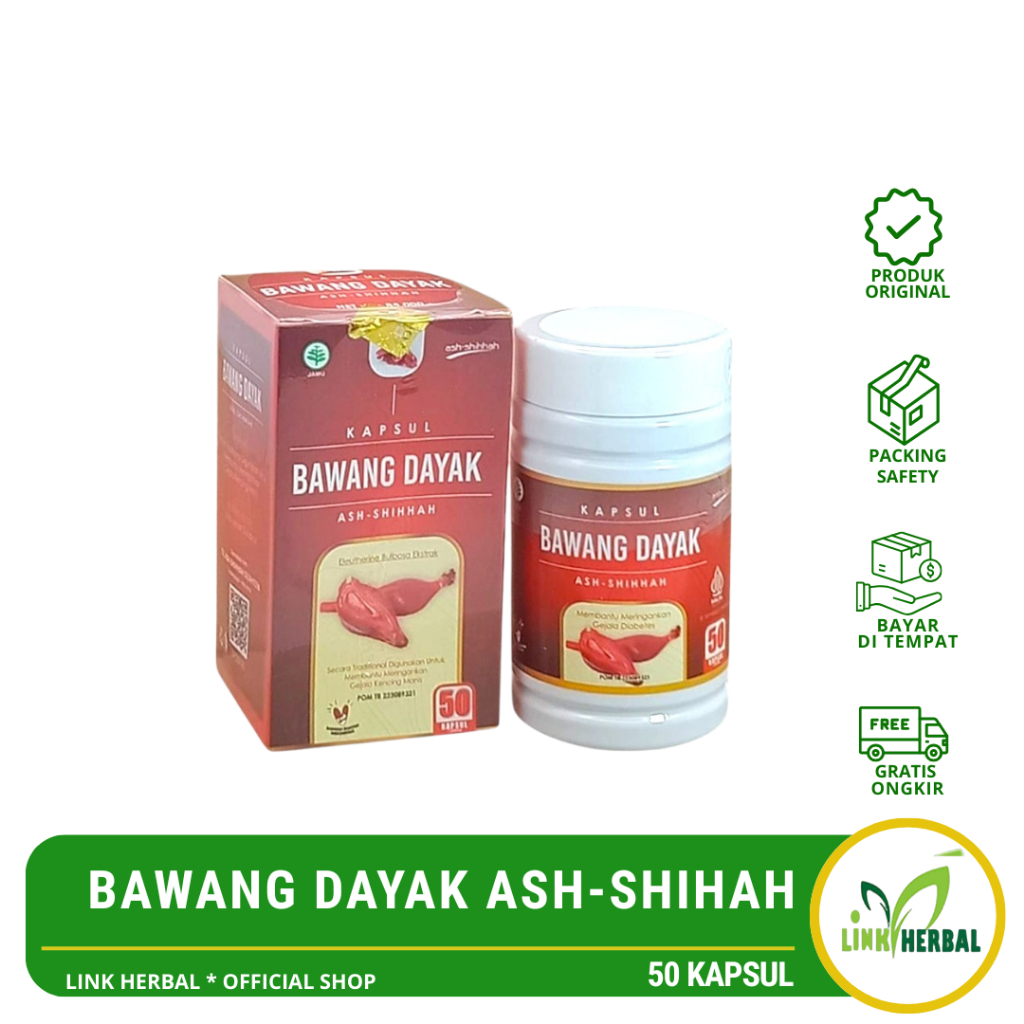 Ekstrak Bawang Dayak Ash-Shihah | Kapsul Bawang Berlian Eleuthherine Bulbosa Ekstrak
