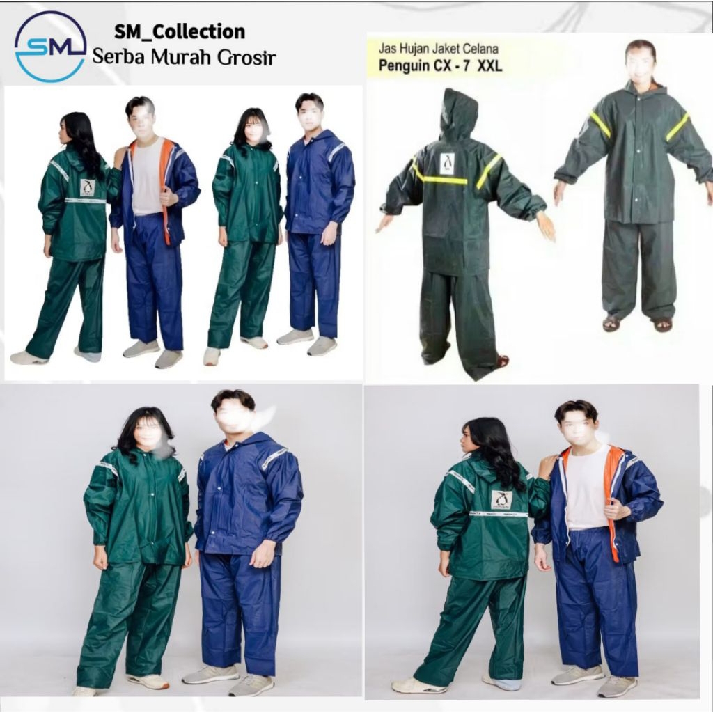 Penguins CX 7 XXL/Jas Hujan/Mantel Celana/jas Hujan Celana/Jas Hujan Murah