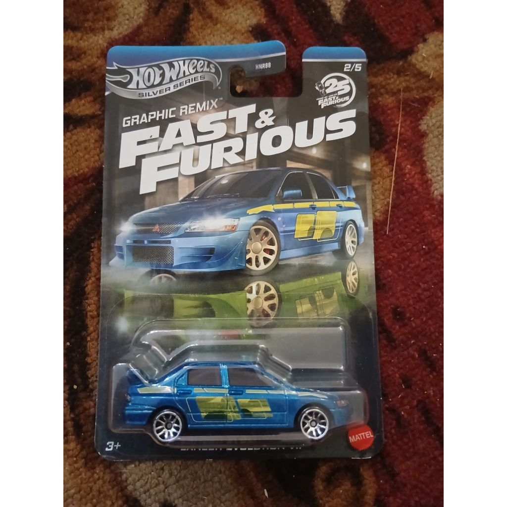Hot wheels Fast and Furious Lancer Evo Graphic remix