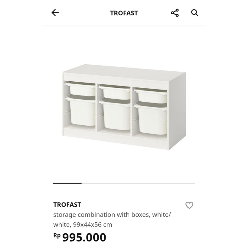 Preloved Rak Mainan Anak IKEA Trofast
