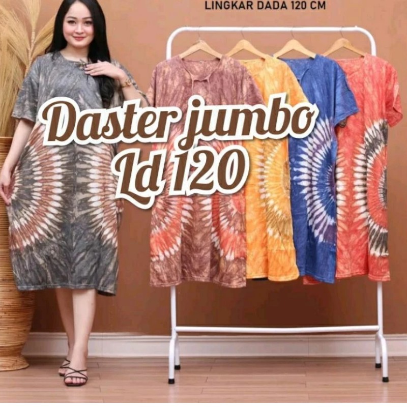 Daster Kaos Jumbo Abstrak Kain Halus Premium
